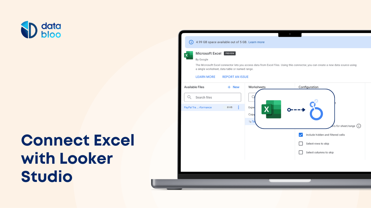 How to Connect Excel with Looker Studio - Data Bloo